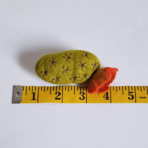 Wool Needle Felt CACTUS FLOWER Succulent Brooch Colorful Happy Fun - Picture 10 of 10